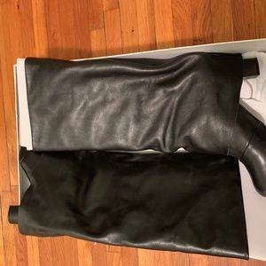 See by Chloé black leather fold over boots